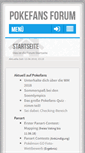 Mobile Screenshot of forum.pokefans.net