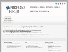 Tablet Screenshot of forum.pokefans.net